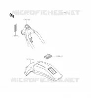 ETICHETTE per Kawasaki KDX250 1992