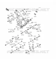 PARTI DEL TELAIO (COUVERTURE) per Kawasaki KDX250 1992