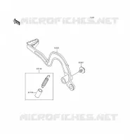 PEDALE DEL FRENO per Kawasaki KDX250 1992