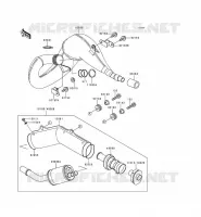 SCARICO per Kawasaki KDX250 1992