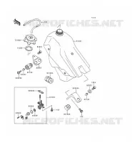 SERBATOIO DI CARBURANTE per Kawasaki KDX250 1992