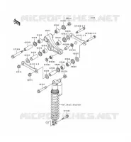 SOSPENSIONE POSTERIORE per Kawasaki KDX250 1992