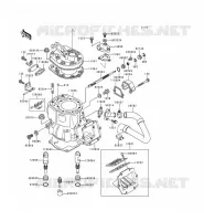 TESTATA   CILINDRO per Kawasaki KDX250 1992