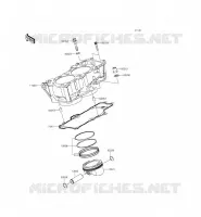 CILINDRO   PISTONE per Kawasaki VERSYS 650 2015