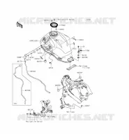 SERBATOIO DI CARBURANTE per Kawasaki VERSYS 650 ABS 2015