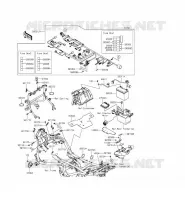 TELAIO MATERIALE ELETTRICO per Kawasaki VERSYS 650 ABS 2015
