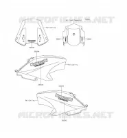 ADESIVO(WHITE) per Kawasaki VERSYS 650 ABS 2016