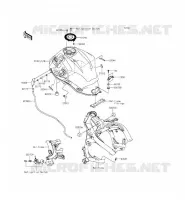 SERBATOIO DI CARBURANTE per Kawasaki VERSYS 650 ABS 2016