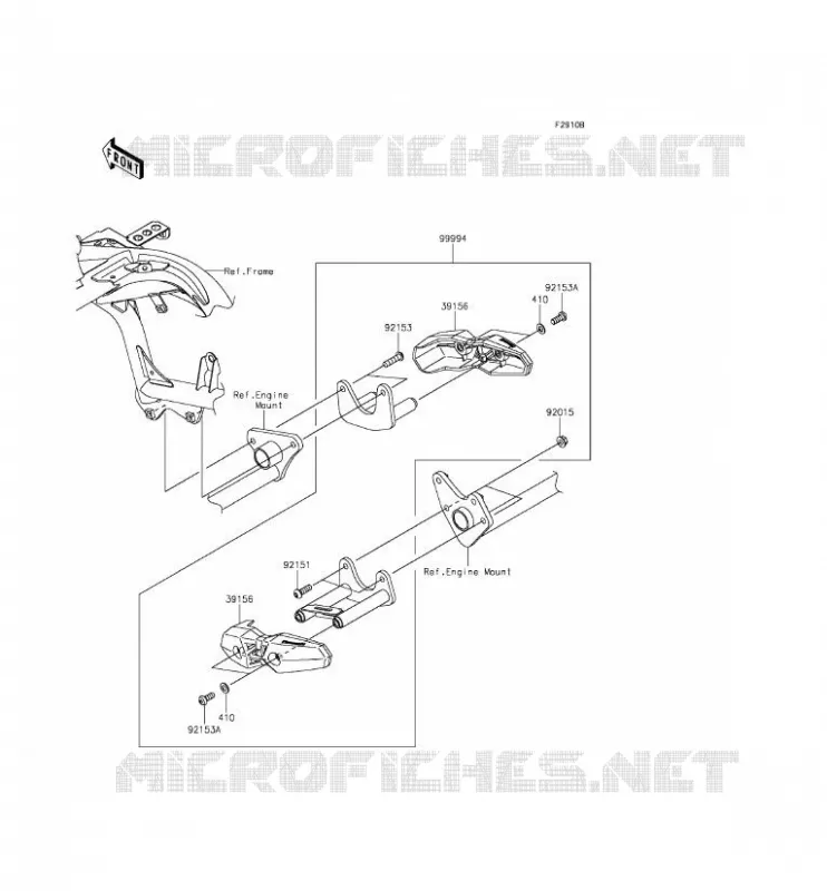ACCESSORIO (PROTECTION MOTEUR) Kawasaki MOTOS 650 2016 VERSYS 650 ABS  KLE650FGF