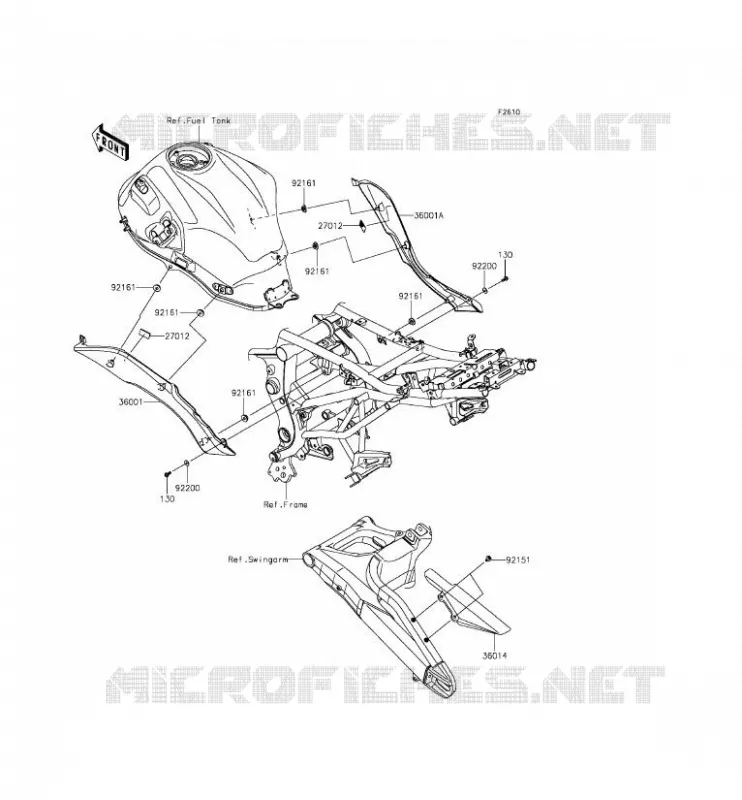 FIANCHETTI - COPERCHIO CATENA Kawasaki MOTOS 650 2016 VERSYS 650 ABS  KLE650FGF
