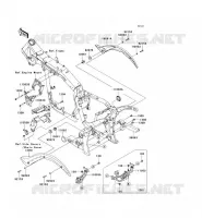 PARTI DEL TELAIO (COUVERTURE) per Kawasaki VN2000 2004