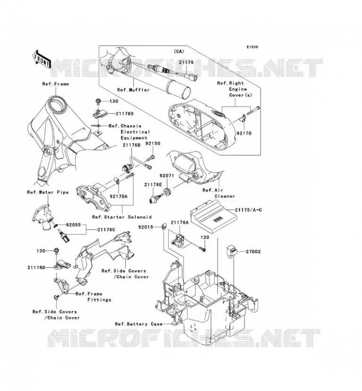 INIEZIONE DI CARBURANTE Kawasaki MOTOS 2000 2004 VN2000  VN2000-A1