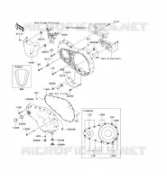COPERTURA SINISTRA MOTORE per Kawasaki VN2000 2005