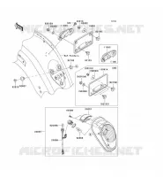 FANALE POSTERIORE(S) per Kawasaki VN2000 2006