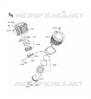 CILINDRO   PISTONE per Kawasaki VN2000 CLASSIC LT 2007
