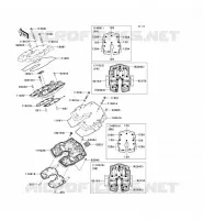 TESTATA COPERTURA per Kawasaki VN2000 CLASSIC LT 2007