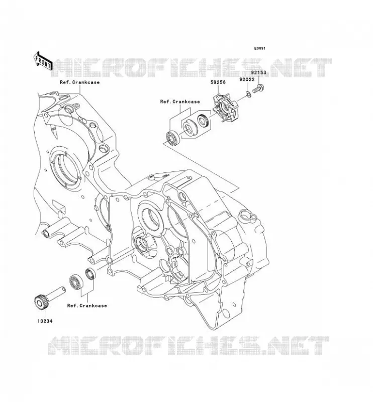 POMPA DELL'ACQUA Kawasaki MOTOS 2000 2007 VN2000 CLASSIC LT  VN2000F7F