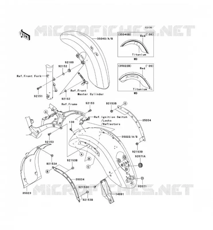 PARAFANGO Kawasaki MOTOS 2000 2008 VN2000 CLASSIC  VN2000H8F