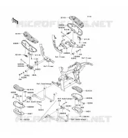 POGGIAPIEDI per Kawasaki VN2000 CLASSIC LT 2008