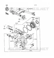 ALBERO   GEAR FINALE per Kawasaki VN750 TWIN 1987