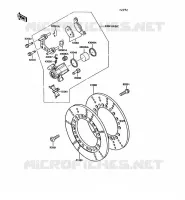 FRENO ANTERIORE per Kawasaki VN750 TWIN 1987