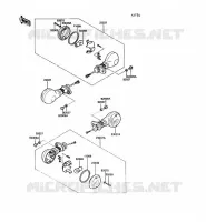 INDICATORI per Kawasaki VN750 TWIN 1987