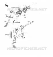 SUPPORTO per Kawasaki VN750 TWIN 1987