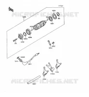 CAMBIO TAMBURO   FORCHE SHIFT per Kawasaki VN750 1992