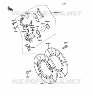 FRENO ANTERIORE per Kawasaki VN750 1992