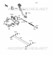 PEDALE DEL FRENO per Kawasaki VN750 1992