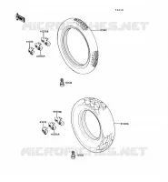 PNEUMATICI per Kawasaki VN750 1992