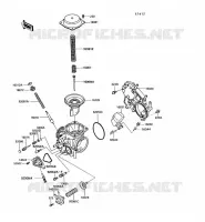 RICAMBI CARBURATORE per Kawasaki VN750 1992