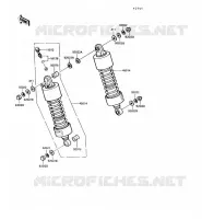SOSPENSIONI   AMMORTIZZATORE per Kawasaki VN750 1992