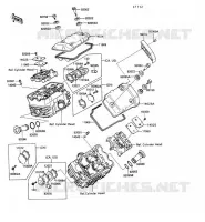 TESTATA COPERTURA per Kawasaki VN750 1992