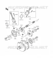 ALBERO MOTORE per Kawasaki VN800 1998