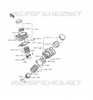 CILINDRO   PISTONE per Kawasaki VN800 1998