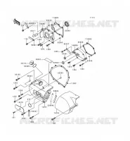 COPERTURA SINISTRA MOTORE per Kawasaki VN800 1998
