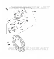 FRENO ANTERIORE per Kawasaki VN800 1998