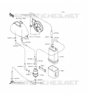 FUEL EVAPORAZIONE SISTEMA per Kawasaki VN800 1998