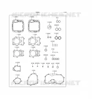 GASKET SET per Kawasaki VN800 1998