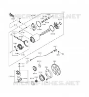 MOTORINO DI AVVIAMENTO per Kawasaki VN800 1998