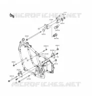 PARTI DEL TELAIO (COUVERTURE) per Kawasaki VN800 1998