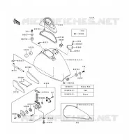 SERBATOIO DI CARBURANTE per Kawasaki VN800 1998