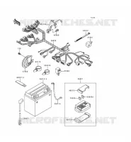 TELAIO MATERIALE ELETTRICO per Kawasaki VN800 1998