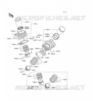 CILINDRO   PISTONE per Kawasaki VN800 2000