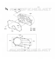 COPERTURA MOTORE DESTRO(S) per Kawasaki VN800 2000