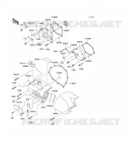 COPERTURA SINISTRA MOTORE per Kawasaki VN800 2000
