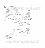 POGGIAPIEDI per Kawasaki VN800 2000