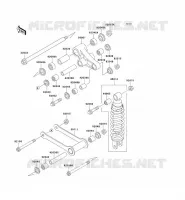 SOSPENSIONI   AMMORTIZZATORE per Kawasaki VN800 2000
