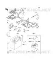 TELAIO MATERIALE ELETTRICO per Kawasaki VN800 2000